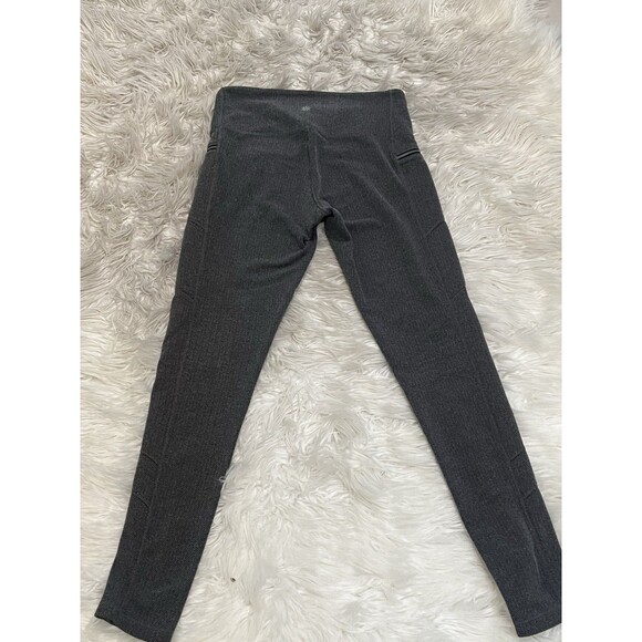 Athleta Sly Drifter Leggings Zipper Pockets Herringbone Black White Size Medium - Picture 9 of 13